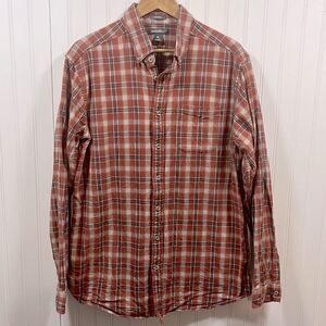 Eddie Bauer button up plaid shacket